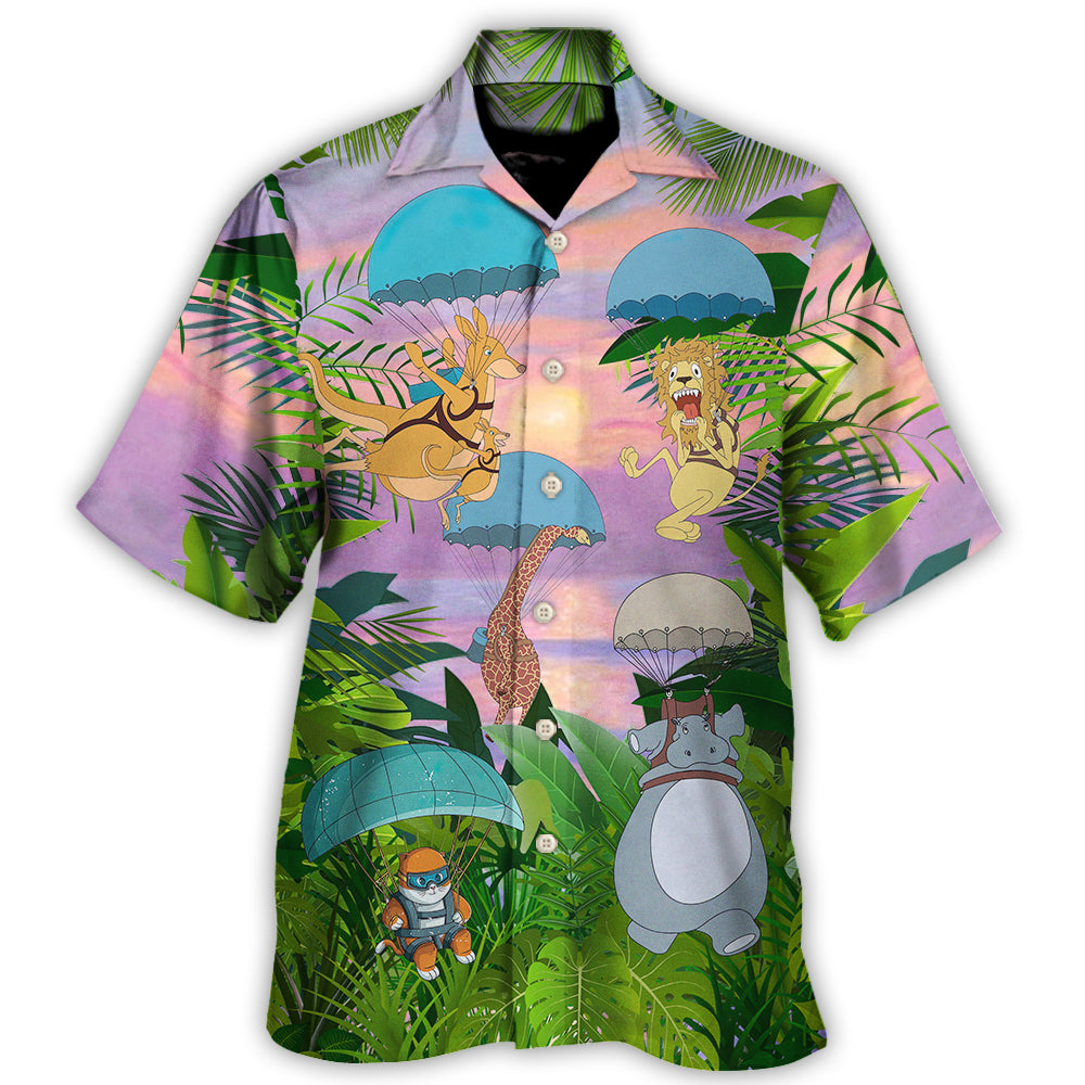 Parasailing Vacation Sport Hawaiian Shirt Design View For Summer Travel