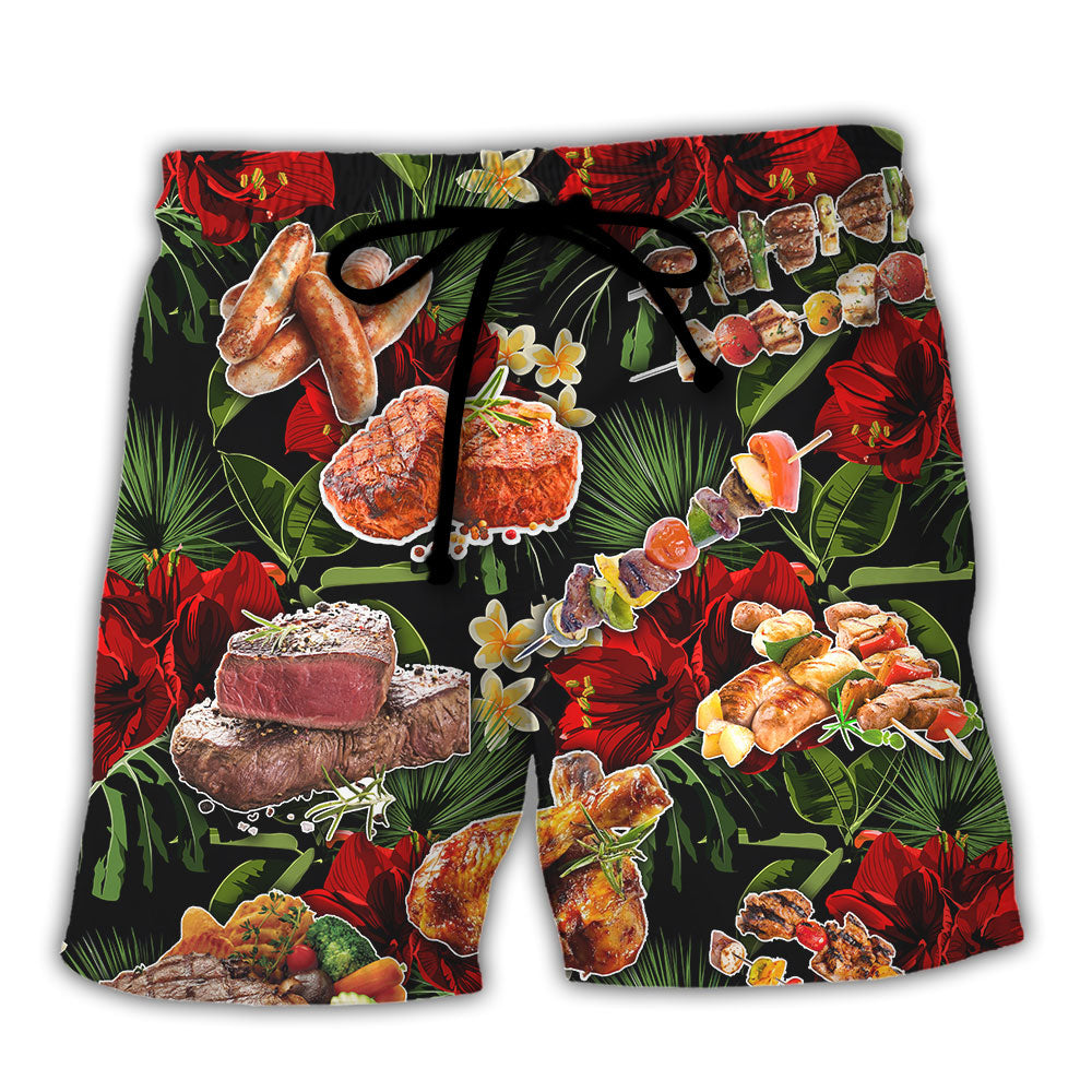BBQ Beer Beach Shorts For Coastal Adventures, Casual Outings, And Travel Ready Comfort