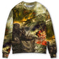 Viking Warrior Lightning Sweater For Weekend Adventures Outdoor Events And Thoughtful Gifts