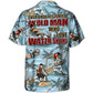 Coastal Waterskiing Water Beach Activity Hawaiian Shirt Detailed Pattern View For Resort Wear