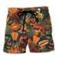 Camping Dinosaur Beach Shorts For Poolside Relaxation And Travel Ready Comfort