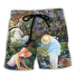 Botanical Gardening Garden Beach Shorts For Weekend Travel And Leisure And Relaxation