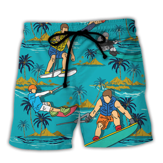 Water Skiing Beach Shorts For Tropical Holidays And Everyday Comfort