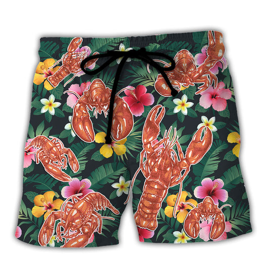 Lobster Anniversary Keep Calm And Draw The Beach Shorts For Sunny Holidays And Outdoor Wear