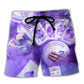 Purple Casino Beach Shorts For Casual Day Trips And Easy Warm Weather Wear
