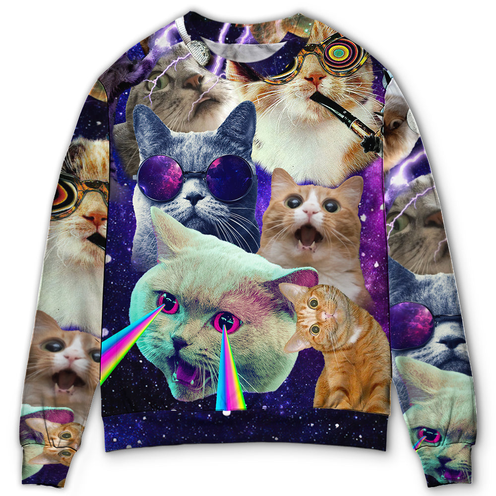 Flying Battle Cat Fantasy Sweater For Animal Lovers Casual Wear Holidays And Thoughtful Gifting