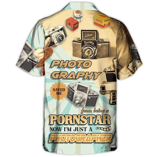 Photography Star Photographer Hawaiian Shirt Design View For Resort Travel And Thoughtful Gifting
