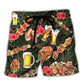 BBQ Beach Shorts For Holiday Cruises And Lightweight Summer Style