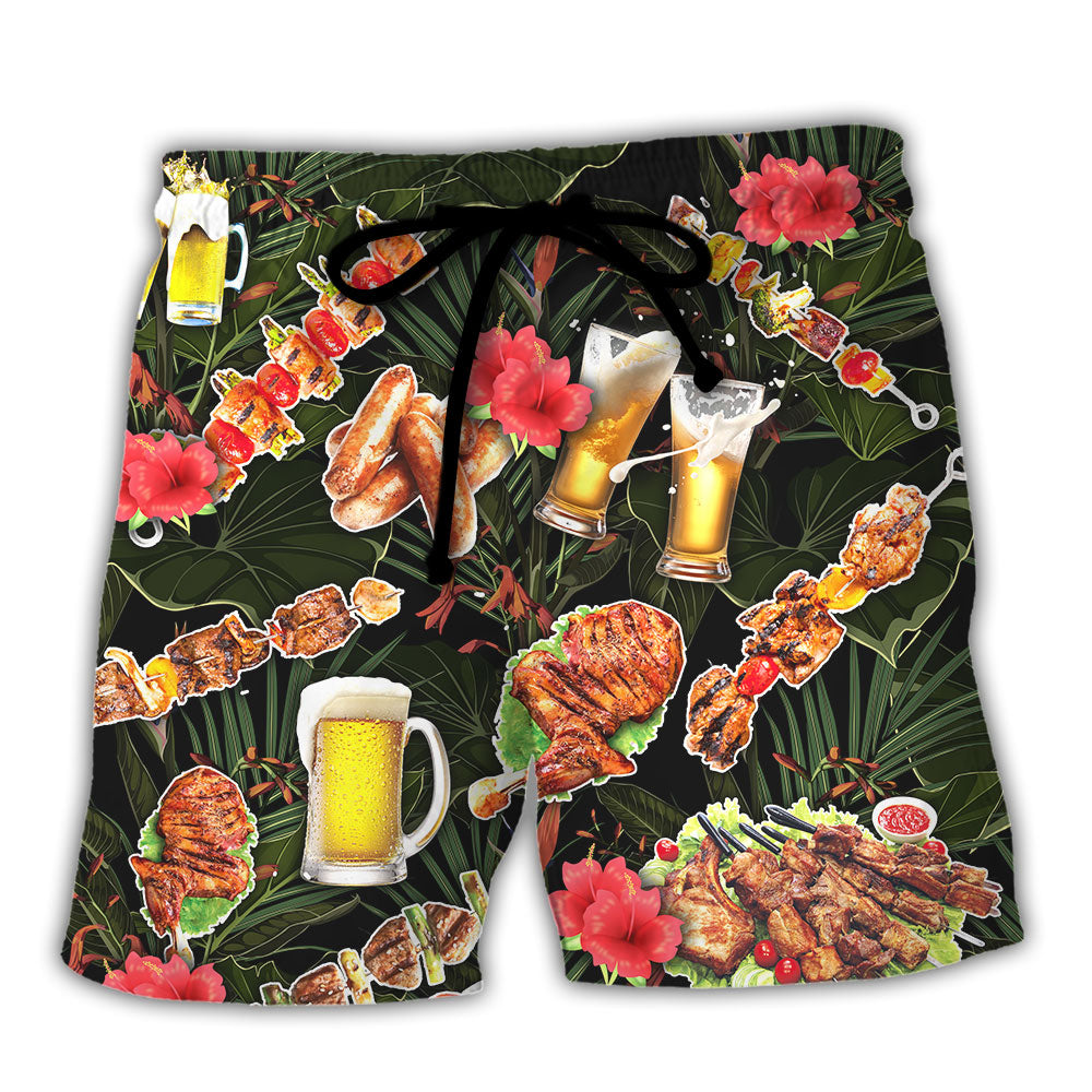 BBQ Beach Shorts For Holiday Cruises And Lightweight Summer Style