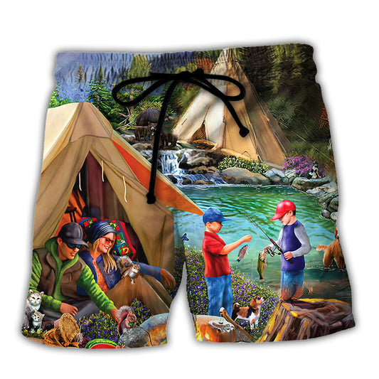 Camping Beach Shorts For Casual Day Trips And Easy Warm Weather Wear