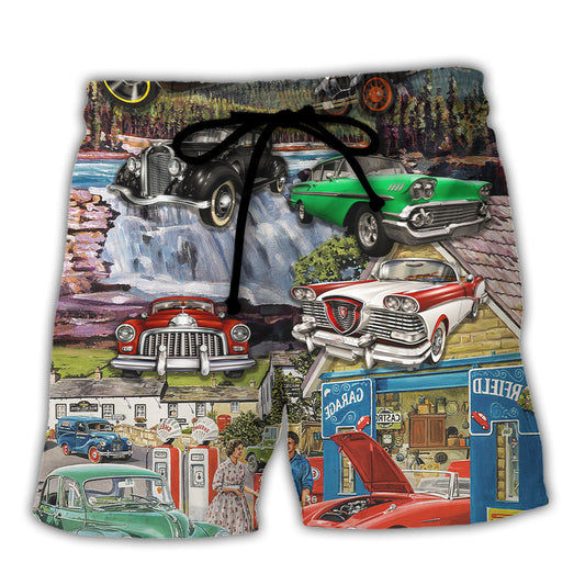 Car Beach Shorts For Island Getaways And Versatile Outdoor Wear