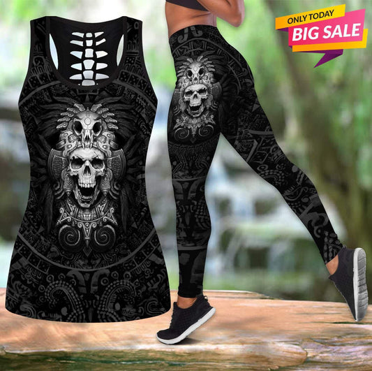 Mexican Aztec Warrior Heritage Hollow Tank Top For Workouts Festivals And Bold Style