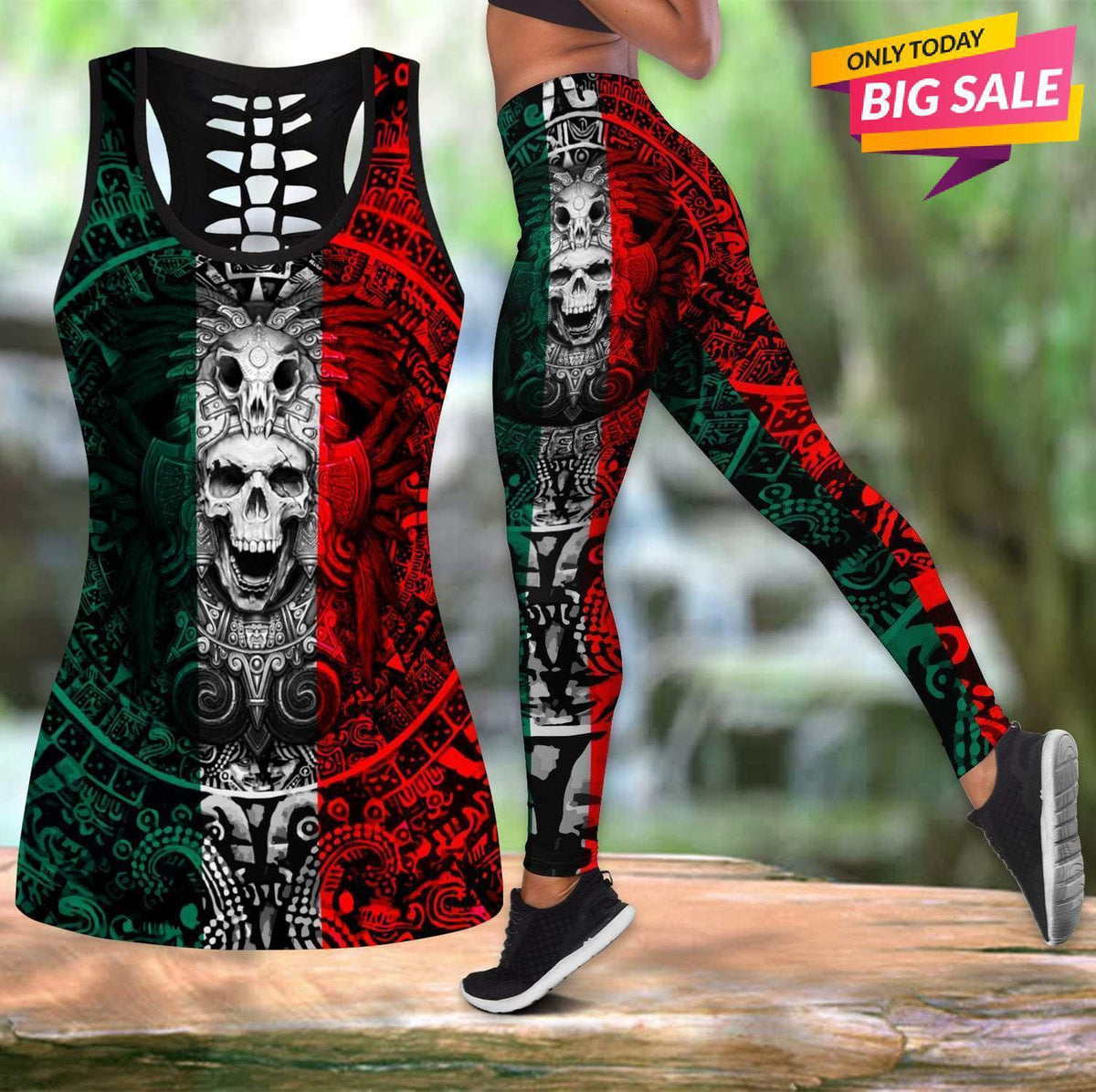 Classic Mexican Aztec Warrior Hollow Tank Top For Workouts Festivals And Bold Style