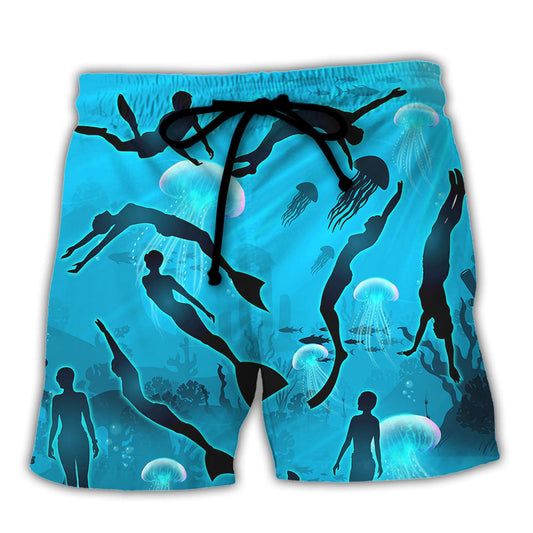 Freediving Beach Shorts For Oceanfront Escapes And Relaxed Casual Wear