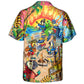 Beach Parrot Sea Hawaiian Shirt Fabric Pattern Detail For Thoughtful Gifting