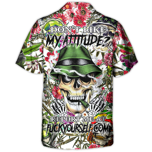 Vintage Skull Artwork Hawaiian Shirt Pattern Detail For Thoughtful Gifting