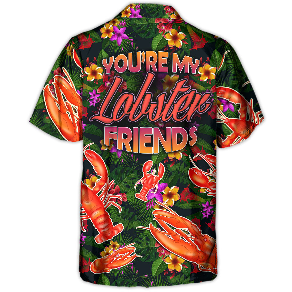 Tropical Lobster Hawaiian Shirt Resort Outfit View For Beach Days