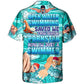 Open Water Swimming Swimmer Hawaiian Shirt Design View For Casual Summer Styling