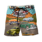 Road Tripping Saved Me Funny Route Adventure Beach Shorts For Outdoor Activities And Vacation Styling