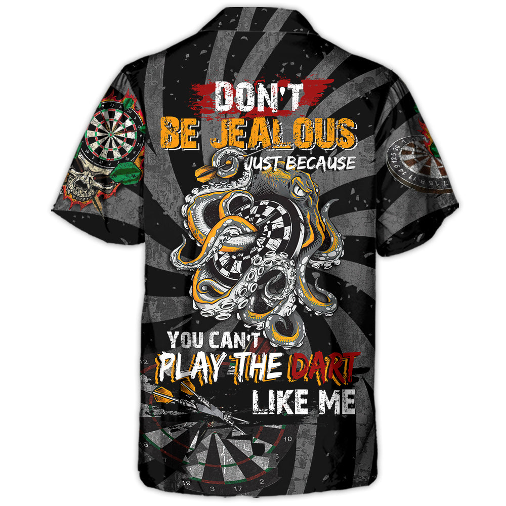Dart Adventure Graphic Hawaiian Shirt Front Pattern View For Outdoor Gatherings