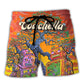 Live Festival Forever Tropical Vibe Beach Shorts For Sunny Holidays And Outdoor Wear