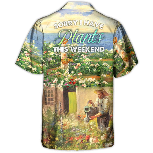 Gardening Plants Hawaiian Shirt Summer Design Detail For Tropical Vacations