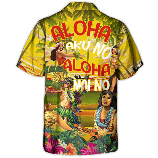 Summer Festival Hawaiian Shirt Button Front Artwork For Island Holidays