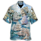Sailing Wind Waves Favor Skilled Navigator Hawaiian Shirt Artwork Detail For Resort Trips And Outdoor Activities