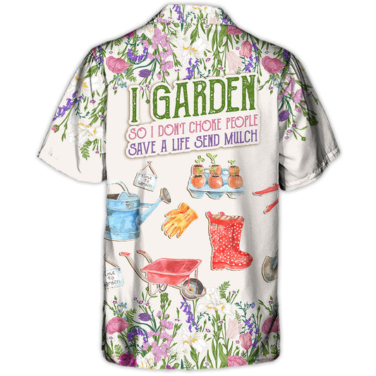 Gardening Garden Hawaiian Shirt Resort Outfit View For Tropical Vacations