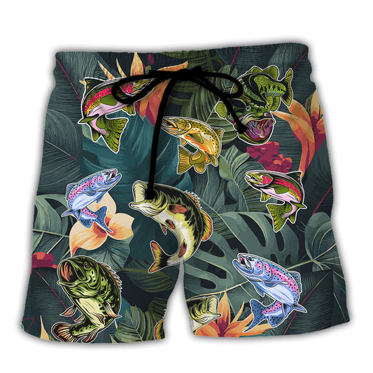 Fishing If I'm Missing I'm Gone Fishing Beach Shorts For Sports Fan Vacation Wear