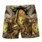 Moon Dragon Beach Shorts For Holiday Cruises And Relaxed Casual Wear