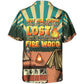 Camping Not Wander Lost Hawaiian Shirt Collar And Front View For Summer Travel