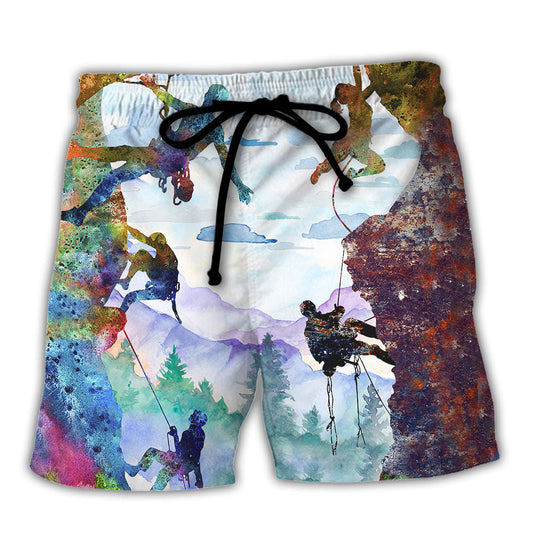 Rock Climbing Beach Shorts For Holiday Cruises And Leisure And Relaxation