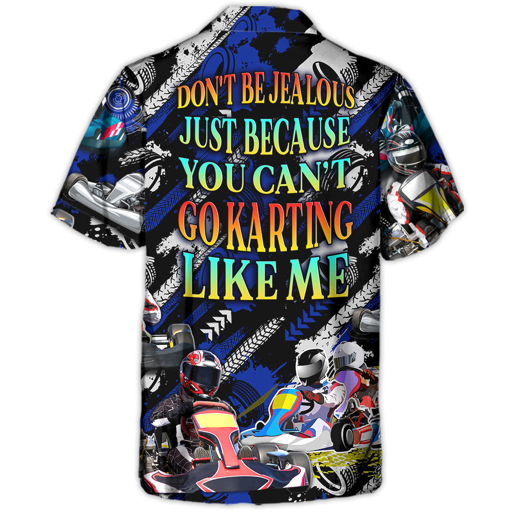 Coastal Karting Activity Hawaiian Shirt Creative Print View For Tropical Vacations