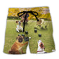 Dog Lawn Bowling Yard Play Beach Shorts For Sports Fan Vacation Wear