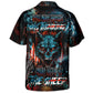 Skull Wolf First Mistake Thinking Sheep Hawaiian Shirt Design Detail For Sunny Adventures And Casual Wear