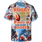 Funny Colorful Rugby Hawaiian Shirt For Summer Vacation And Beach Travel