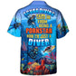 Scuba Diving Diver Hawaiian Shirt Pattern Detail For Vacation Travel And Daily Wear