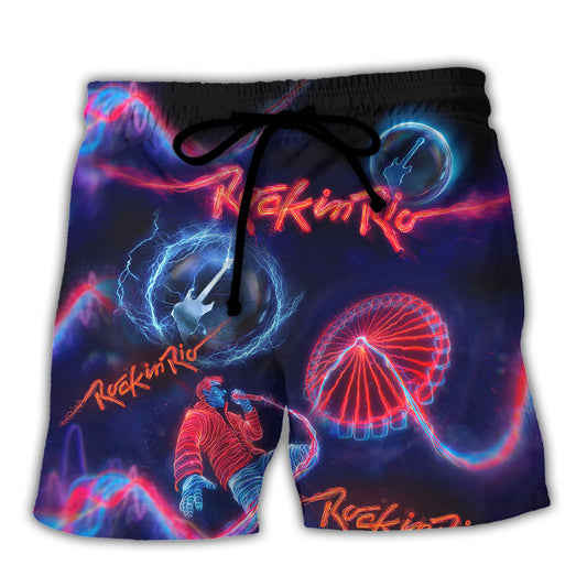 Rock Music Beach Shorts For Warm Weather Outings And Everyday Comfort