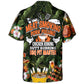 Funny Barbecue BBQ Beer Meat Pork Chicken Pit Hawaiian Shirt Front Pattern View For Warm Weather Events