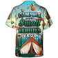 Camping Spend Fortune Homeless Hawaiian Shirt Print Closeup For Warm Weather Events