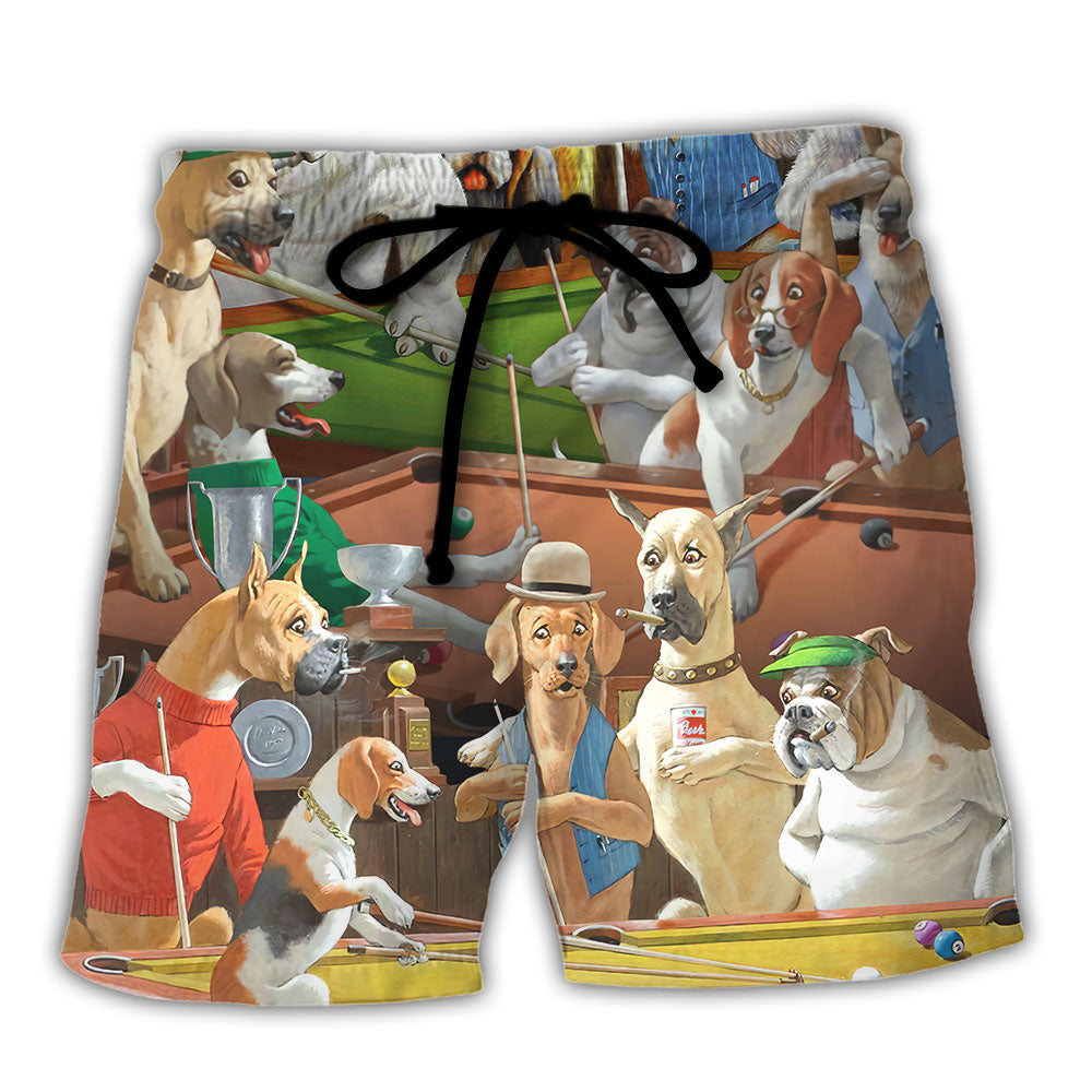 Billiards Beach Shorts For Holiday Cruises And Relaxed Casual Wear