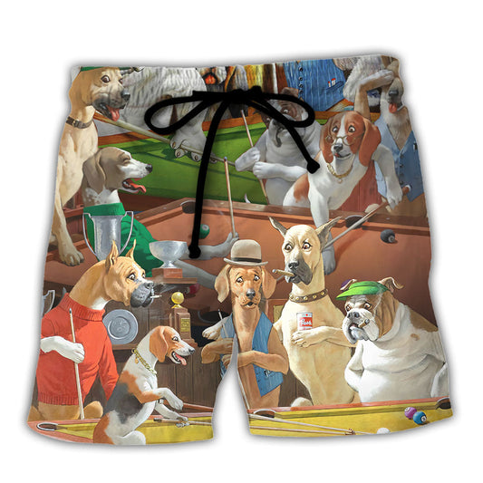 Billiards Beach Shorts For Holiday Cruises And Relaxed Casual Wear
