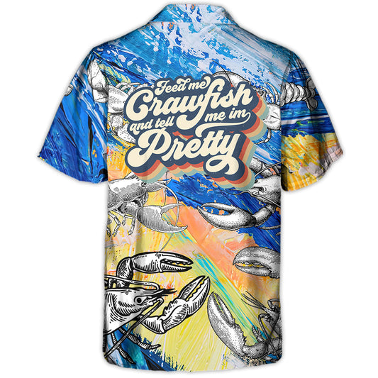 Lobstering Crawfish Hawaiian Shirt All Over Print Detail For Casual Outings