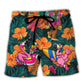 Flamingo Bigfoot Life Is Better At The Beach Shorts For Tropical Coastal Getaways