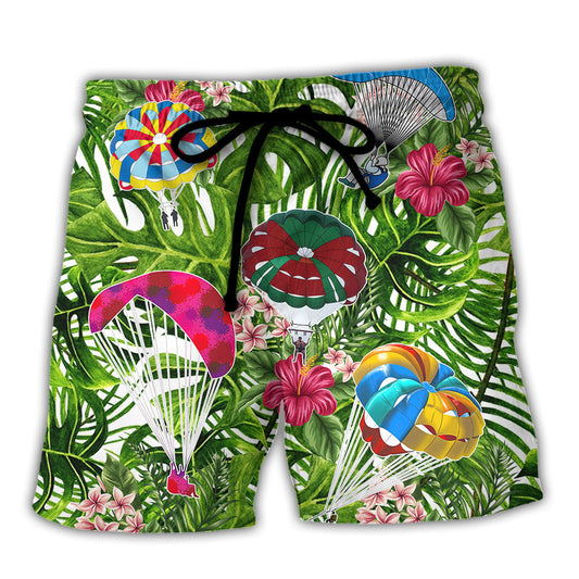 Parasailing Every Day Is A Parasailing Day Beach Shorts For Tropical Holidays And Weekend Adventures