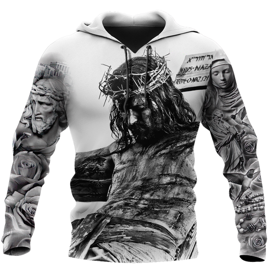 Illustrated Faith Inspired Hoodie For Inspirational Streetwear Seasonal Events And Comfort