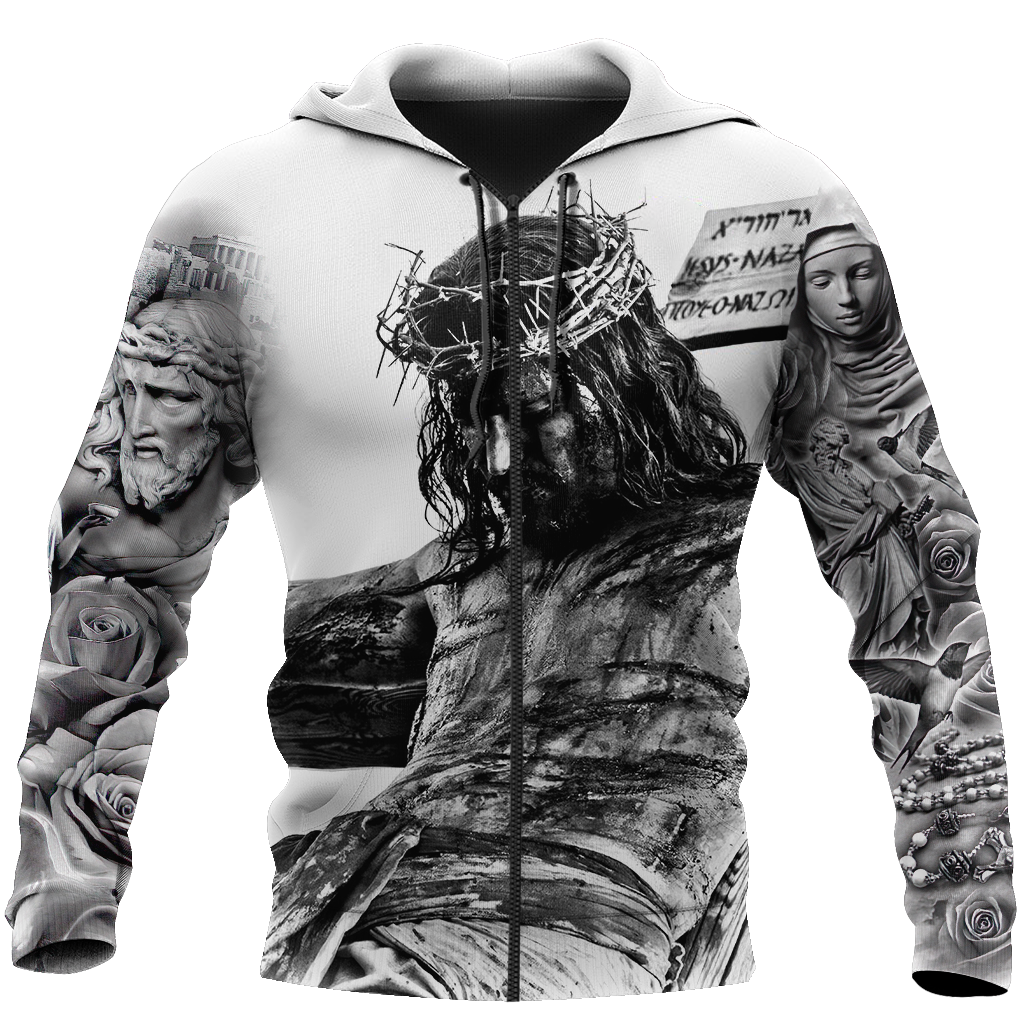 Illustrated Faith Inspired Hoodie For Inspirational Streetwear Seasonal Events And Comfort