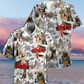 German Shepherd Dogs Snowy Christmas Theme Hawaiian Shirt Design View For Resort Travel And Thoughtful Gifting