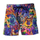 German Shepherd My Boy Dog Beach Shorts Pattern View For Wildlife Fans And Beach Days